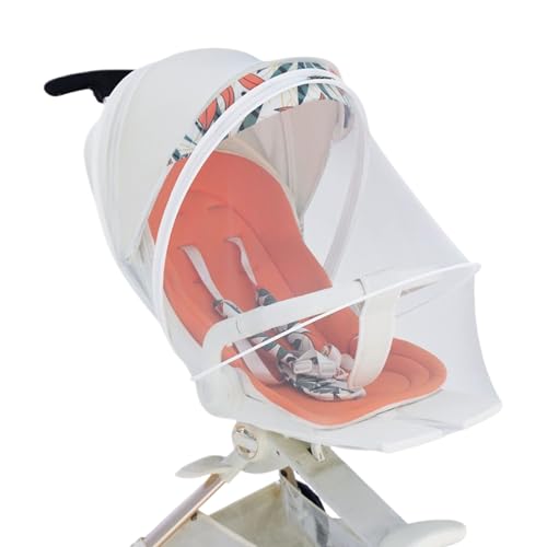 Stroller Net, Baby Crib Net with Two-Way Zippers, Foldable Protection Barrier, 18.9x18.11x0.39 inches, Sun Shade for Playpen, Bed, Camping, Jogging, Toddler Travel, Outdoor