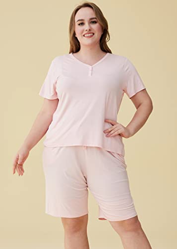 Image of Latuza Women's Viscose Bermuda Shorts Pajama Set
