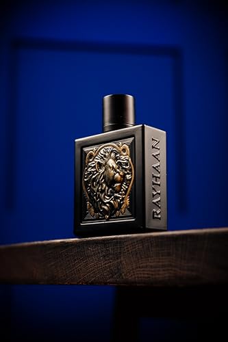 Image of Rayhaan Lion Eau De Parfum for Men | Premium Long Lasting Luxury Perfume Spray | Aromatic Spicy Fragrance with Pear, Lavender, Cinnamon & Vanilla Notes | Strong Projection & All-Day Performance | 100m | Fragranced body gel with floral, spicy, woody and musky notes