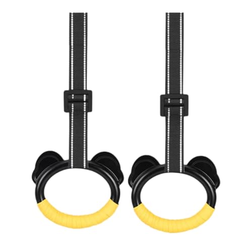 Folpus 2 Anillos de Gimnasia para niños, Anillos de Entrenamiento Profesionales para, Equipo de Fitness para el hogar, Correa Y Anillas de