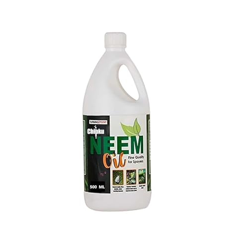 Image of Chipku Pure Cold Pressed Water Soluble Neem Oil 500ml Pack Of 2 With Free Spray Gun Concentrate For Plants & Garden For Indoor And Outdoor Removes Aphids Fungus Thriphs Mildew For Making 200 Neem Spray Bottles