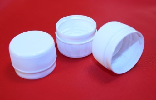 10 Pack 28mm White Plastic Bottle Caps