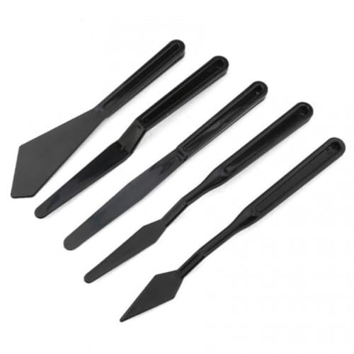 Plastik Spatül Set 5'li Siyah