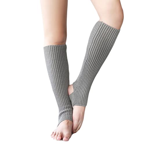 Women Girls Ballet Dance Leg Warmers Ribbed Knit Latin Socks