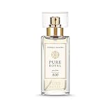 PURE ROYAL 800 Perfume Femenino 50 ml – Mandarina, Toronja y Grosella Negra – Jazmín, Tuberosa y Ylang-Ylang – Rosa, Sándalo y Almizcle – 20% Concentración