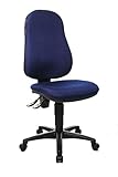 Topstar Point 60, Bürostuhl, Schreibtischstuhl, Stoff, blau, 54 x 47 x 109 cm