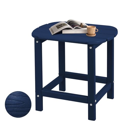 Plawdlik HDPE Outdoor Table, All Weather Adirondack Side Table, Navy - image 1