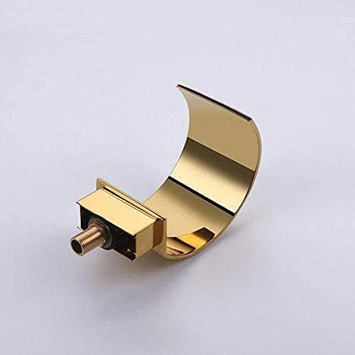 Grifo de lavabo para el hogar con caño de cascada y control bitemperatura 3