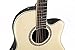 Applause Traditional AB24-4S Mid Cutaway Electric Acoustic Guitar (selected spruce top, mid-depth Lyrachord body, incl. 3-band EQ and tuner, scale length: 643 mm, nut width: 42.8 mm), Natural Satin