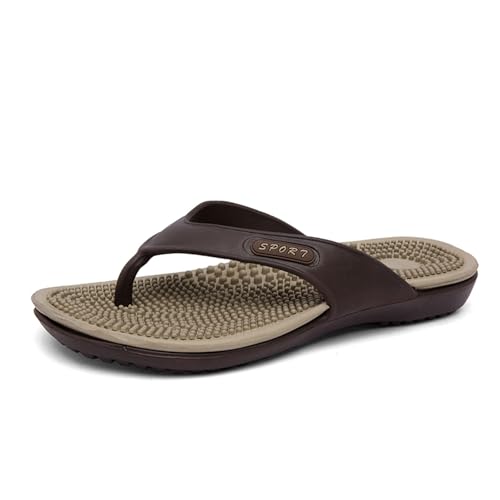 ihinzry Chanclas deportivas para hombre con soporte de arco para fascitis plantar, sandalias de playa para verano, cómodas sandalias ortopédicas, blown, 39.5 EU