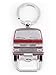 Produktbild BRISA VW Collection - Volkswagen Schlüssel-Anhänger-Ring Schlüsselbund-Accessoire Keyholder mit Bier-Flaschen-Öffner im T3 Bulli Bus Design (Bus Front/Rot)