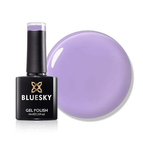 Bluesky Gel Nail Polish 10ml, Lilac Free - SS2510, Purple Gel Nail Polish for 21 Day Manicure, Requires Curing Under LED UV Nail Lamp