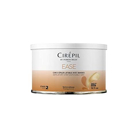 Cirepil - Ease Wax - 400g / 14.11 oz Wax Tin - Unscented - Creamy Texture - Perfect for Large Areas - Best for Fine Hair & Dry Skin Types - Strips Needed Cover