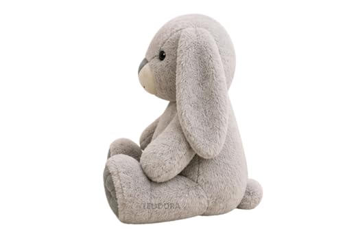 Image of Paw Rabbit Soft Toy for Girls Boys Kids,Grey,Rabbit Bunny Animal Plush Stuffed Baby Teddy Gift Birthday, 30 cm