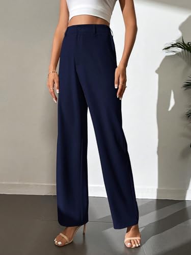 Image of Elendra Women Lycra - Bootcut Trousers Pant Wide Leg