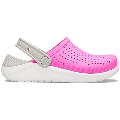 CROCS Literide Clog K - Electric Pink/White - C13 , 205964-6QR-C13, Kids Unisex , Electric Pink/Whit