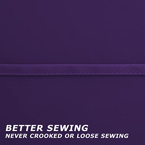 Image of Grommet Insulated Thermal Room Darkening Blackout Curtains-Dark Purple-52x96