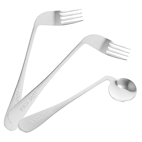 Anneome ����җp�X�e�����X���΂߃X�v�[���Ɗp�x�t���Ȃ������t�H�[�N ���ҕ⏕�p�H�� �����₷�����炩�\�� �x�b�h�㋋�a���p�i