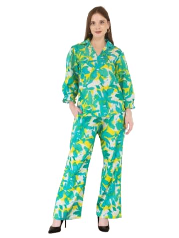 Women's Premium 100% Cotton Cord Set (Firozi) | Matching Top & Bottom Co-Ord Set | Soft, Skin-Friendly & Breathable Casual Wear | Perfect for Summer, Travel & Everyday Comfort-picture-49