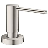 hansgrohe Spülmittel-/ Lotionspender Küchenzubehör (Accessoire, rund) Edelstahl Finish