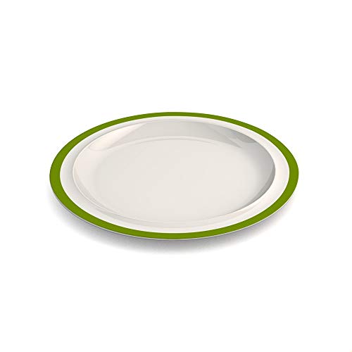 Ornamin - 503 Piatti Piani Ø 22 cm (Bordo Rosso)