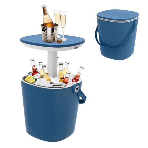 Table glacière 12L avec décapsuleur caché et clips de fixation intégrés