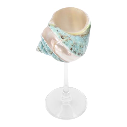 Copa de vino de cristal elegante con base verde para ocasiones especiales 5
