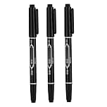 Snner 3PCS Tattoo Marker Pen Waterproof Skin Marking Pencil Fine Point Body Ink Pen Black