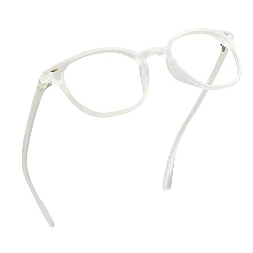 LifeArt Blue Light Blocking Glasses, Anti Eyestrain, Computer Reading Glasses, Gaming Glasses, TV Glasses for Women Men, Anti Glare (Clear, 1.75 Magnification)