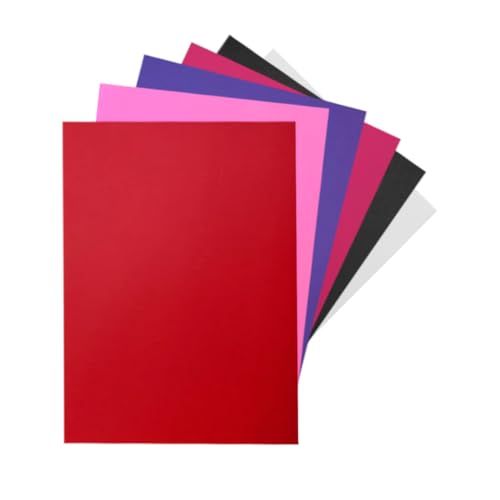 Papier cartonné A5 Saint-Valentin assorti 160g de 6 couleurs pour loisirs