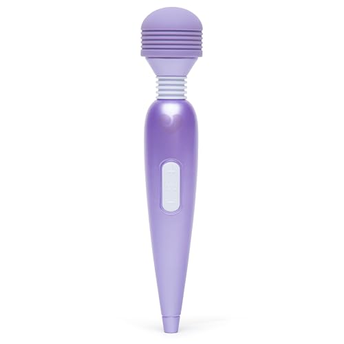 Lovehoney Deluxe Rechargeable Mini Massage Wand with Ergonomic Handle - Rechargeable - Purple