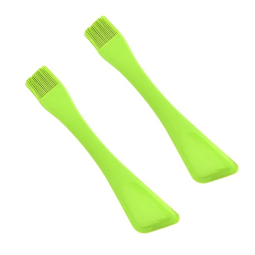 Mipcase 2pcs Kitchen Silicone Brush Spatula Dual Baking Tool Non-stick Oil Brush Spatula for Home Cooking Easy to Color