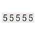 Brady 9714-5, 97054 97 Series Indoor/Outdoor Number and Letter, (Pack of 30 Cards)