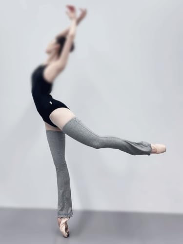 Image of Ballet Flared Leg Warmers 1 Pair 29.5 Inches Over The Knee Elastic At Top For Women