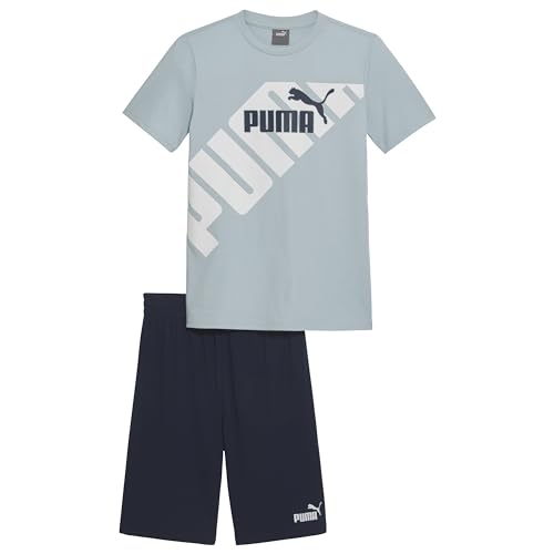 Image of PUMA Kids Graphic T-Shirt & Fleece Short Set (Toddler)