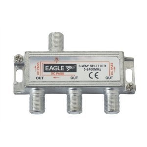 3 WAY Satellite F-Splitter 5-2400 mhz Virgin