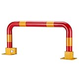 Genérico Bolardo de estacionamiento Plegable con Cierre automático, Barrera de estacionamiento de Acero Laminado en frío para entradas de vehículos y