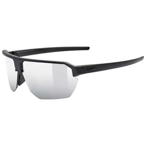 Uvex vectiv set - occhiali sportivi per adulti - 100% protezione UVA, B, C - comfort senza pressione e tenuta perfetta - black matt/mir.silver - one size