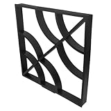 VICASKY Betonwegform Kunststoff 40x40x4cm Wiederverwendbare Pflastersteinform für Gartenwege Terrasse Selbstgemacht Trittstein Schablone