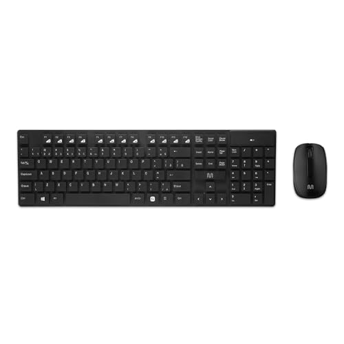 Kit Teclado e Mouse Sem Fio Flutuante Conexão USB, 1200 DPI Multi - TC251