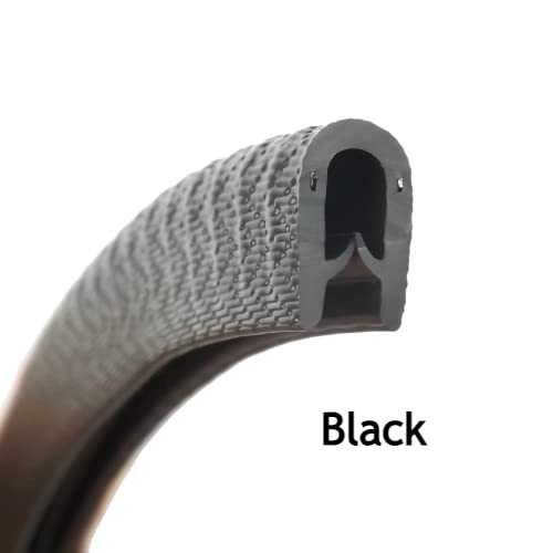The Metal House Standard black rubber car edge protective trim 14mm x 8.5mm FITS 1mm - 3mm - Image 2
