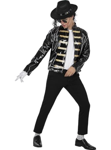 Funidelia | Chaqueta militar negra Michael Jackson para hombre