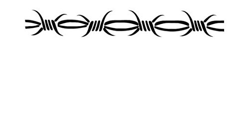 Ranger Products Barbed Wire Barb Tribal - Vinyl Decal Sticker, Die Cut Vinyl Decal for Windows, Cars, Trucks, Tool Boxes, laptops, MacBook - virtually Any Hard, Smooth Surface