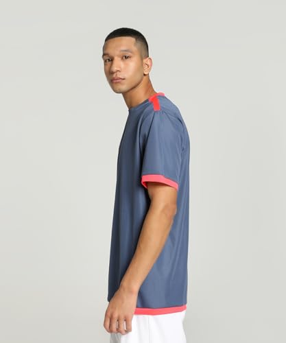 Image of Puma Men's teamLIGA Football Jersey | Lightweight and Sweat Proof Polyester Sports Crew Neck Training T-Shirt for Men | Breathable Athletic T-Shirt for Football & Sports
