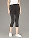 Hanes womens Stretch Jersey Capri Leggings, Black, X-Large US