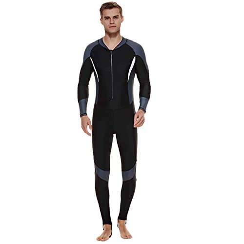 Traje De Neopreno para Adultos para Hombres, Cuerpo Completo, Mantener El Calor, Traje De Surf, Traje De Buceo De Manga Larga para Surf, Natación, Esnórquel,Negro,M Cover