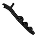 GlowShift Black Triple Pillar Gauge Pod for 1987-1993 Ford Mustang GT Hardtop - ABS Plastic - Mounts (3) 2-1/16" (52mm) Gauges to Vehicle's A-Pillar