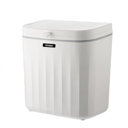 2.4 Gallon Kitchen Compost Bin for Counter Top or Under Sink, Han...