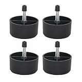 Generic 4 Gambe di Ricambio Nere per Divano/poltrona/divano/divano a Due Posti/armadietto