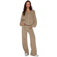 Hoodie/Straight Pants-light Brown